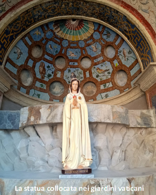 Maria Rosa Mistica, benedetta una statua in Vaticano