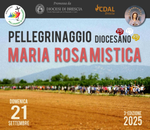 Locandina pellerinaggio diocesano Maria Rosa Mistica
