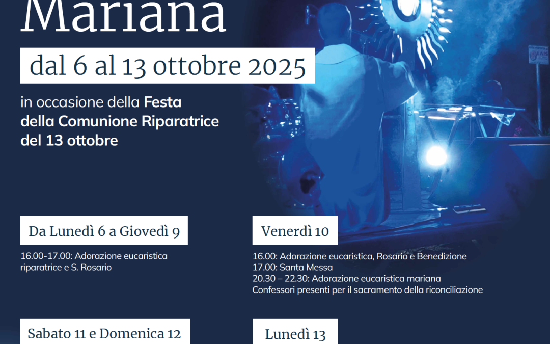 Settimana di preghiera eucaristica mariana