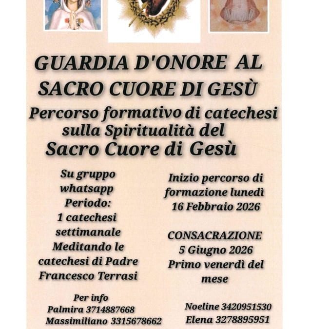 GUARDIA D’ONORE AL SACRO CUORE DI GESÙ